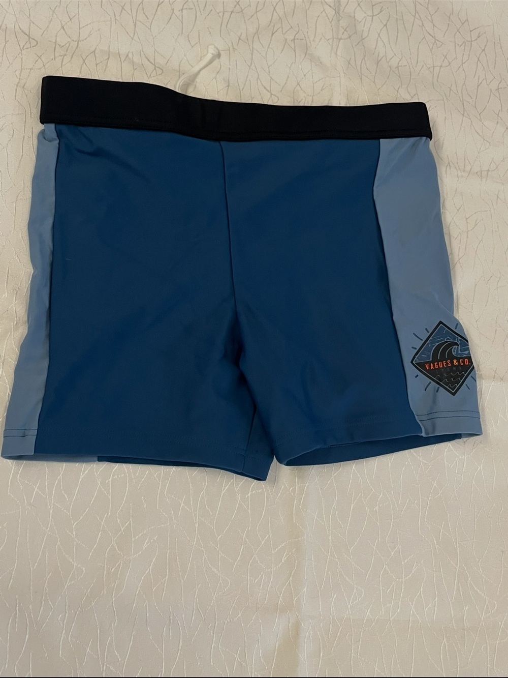 Kids Two-Tone Blue Swim Shorts